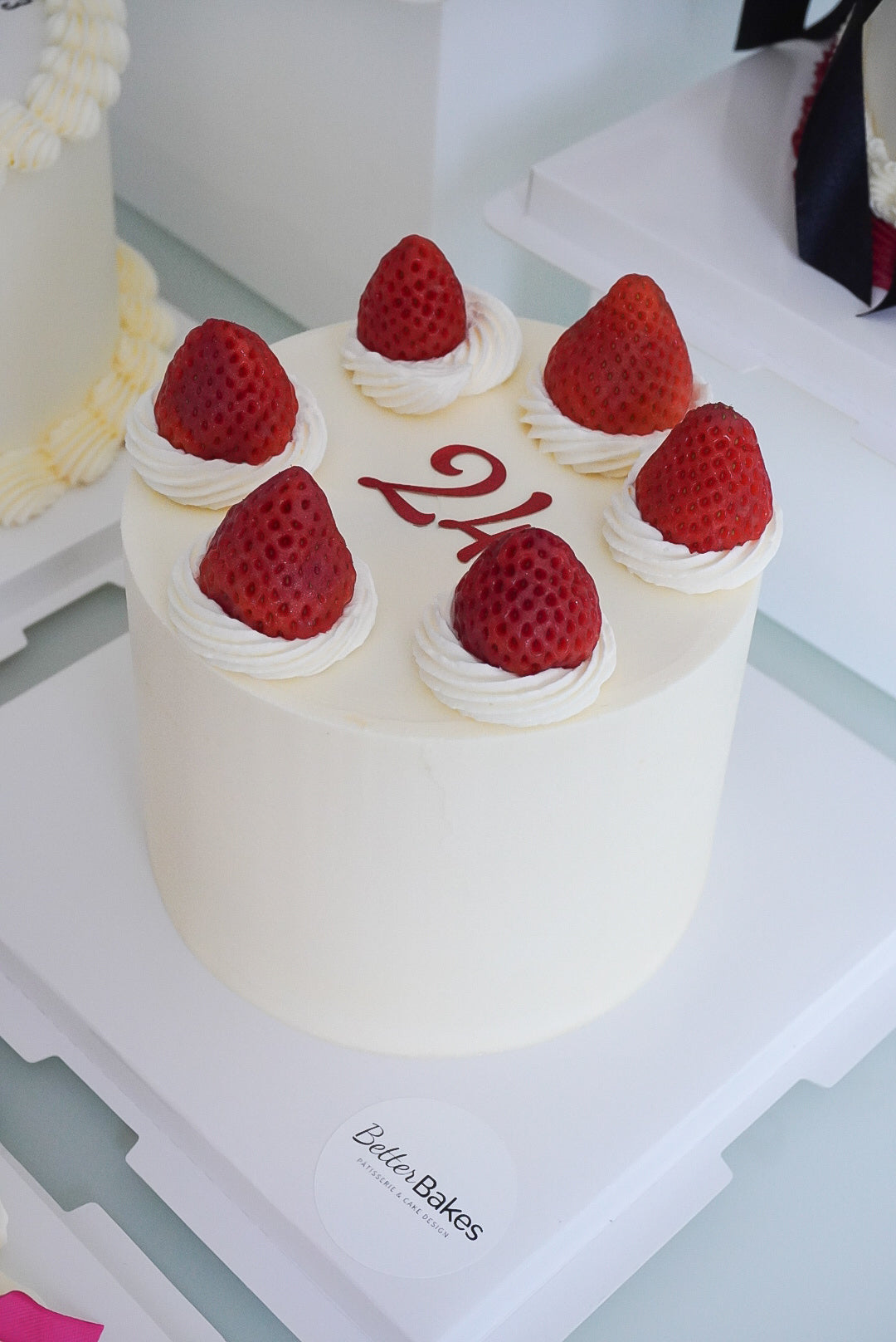 White Custom Round Cakes