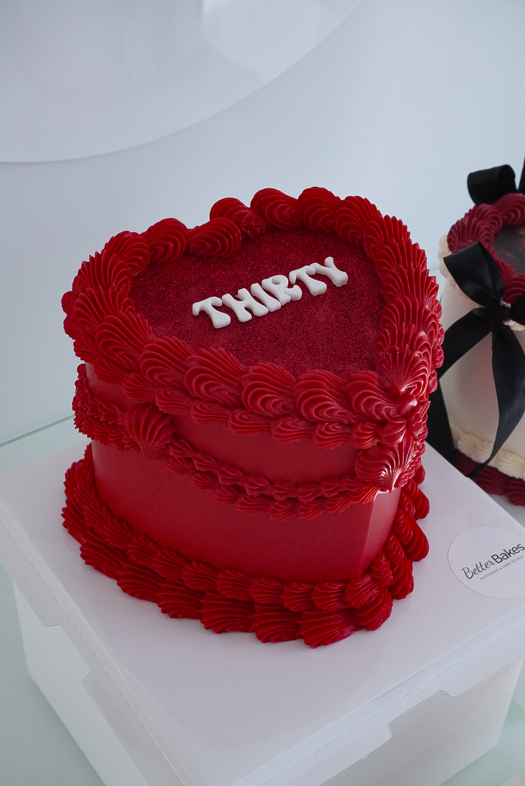 Red Custom Heart Cakes