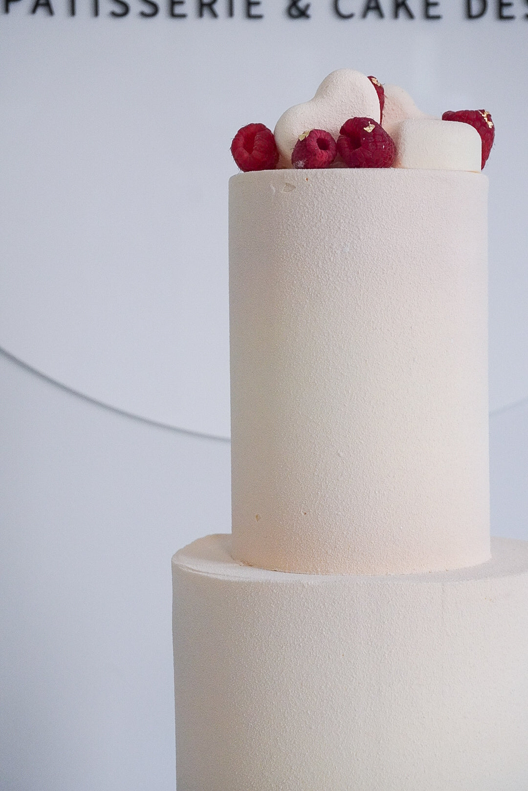 Two Tier Velour Finish Cakes