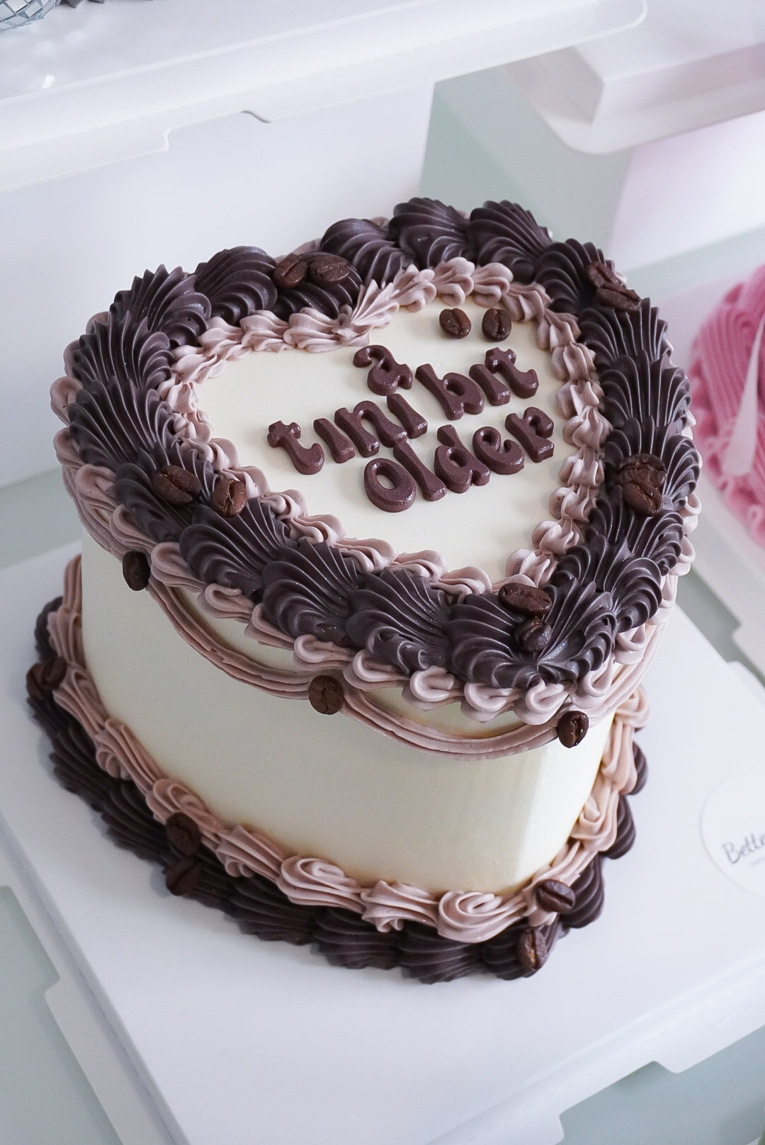 Brown Custom Heart Cakes