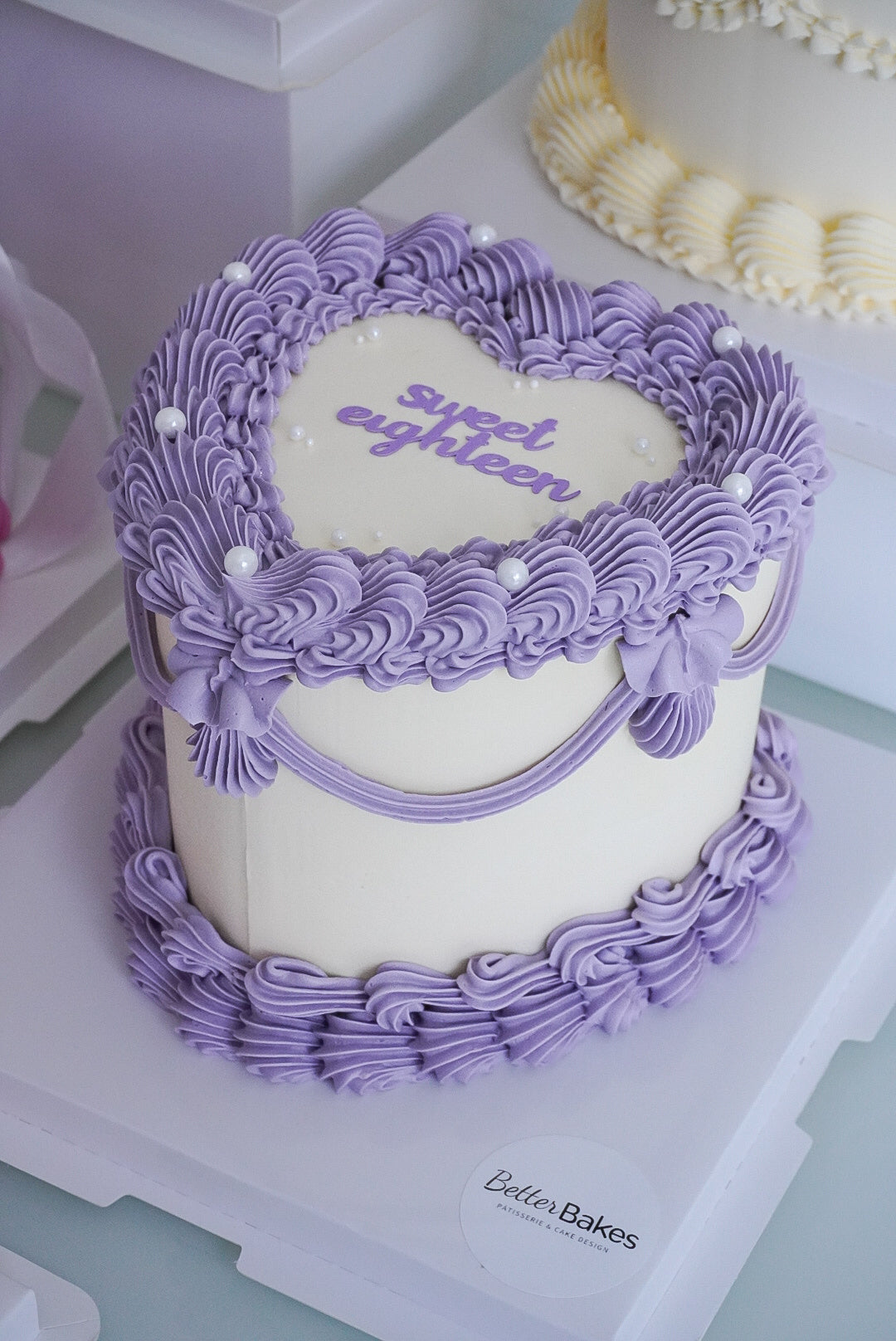 Bi Colour Custom Heart Cakes