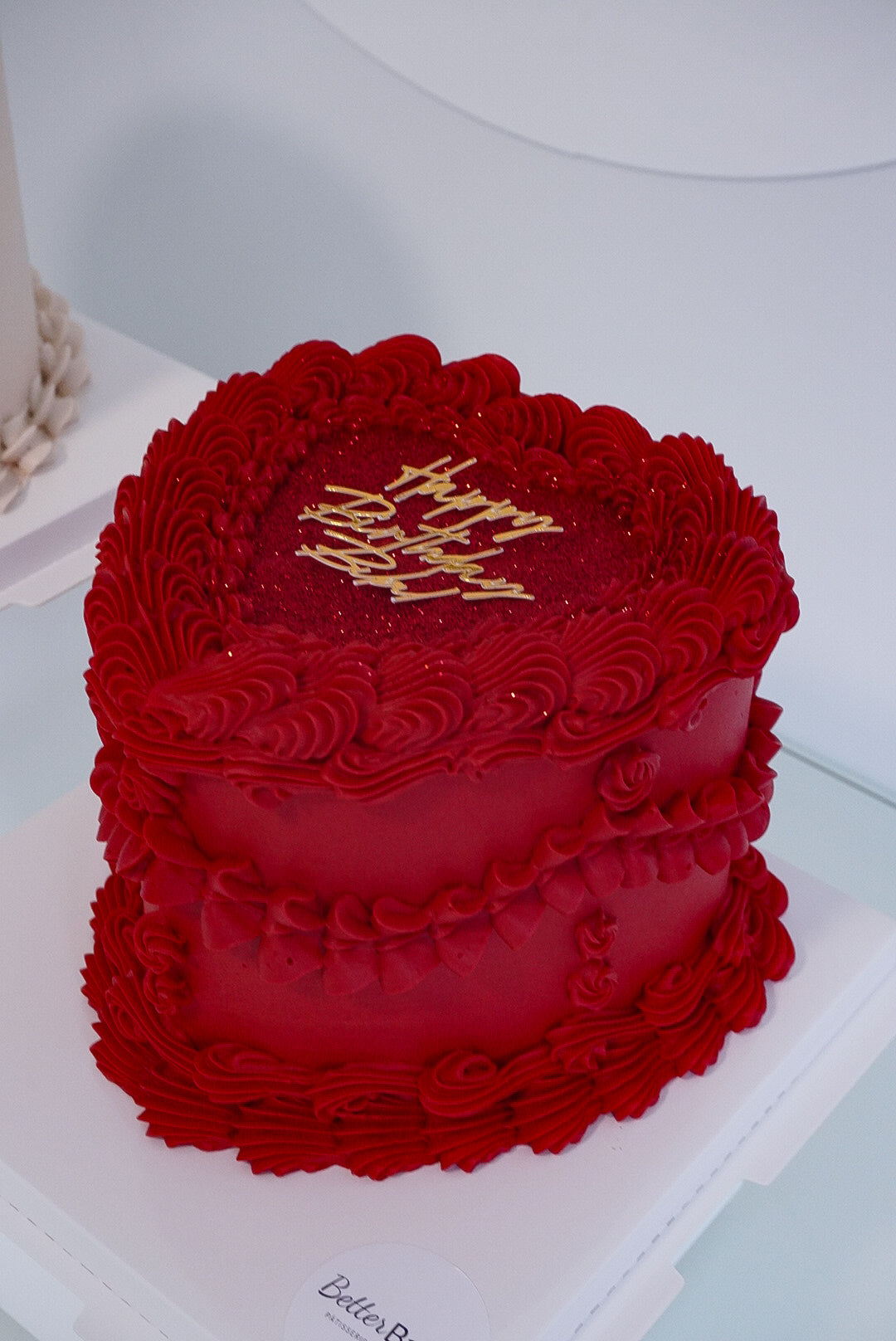 Red Custom Heart Cakes