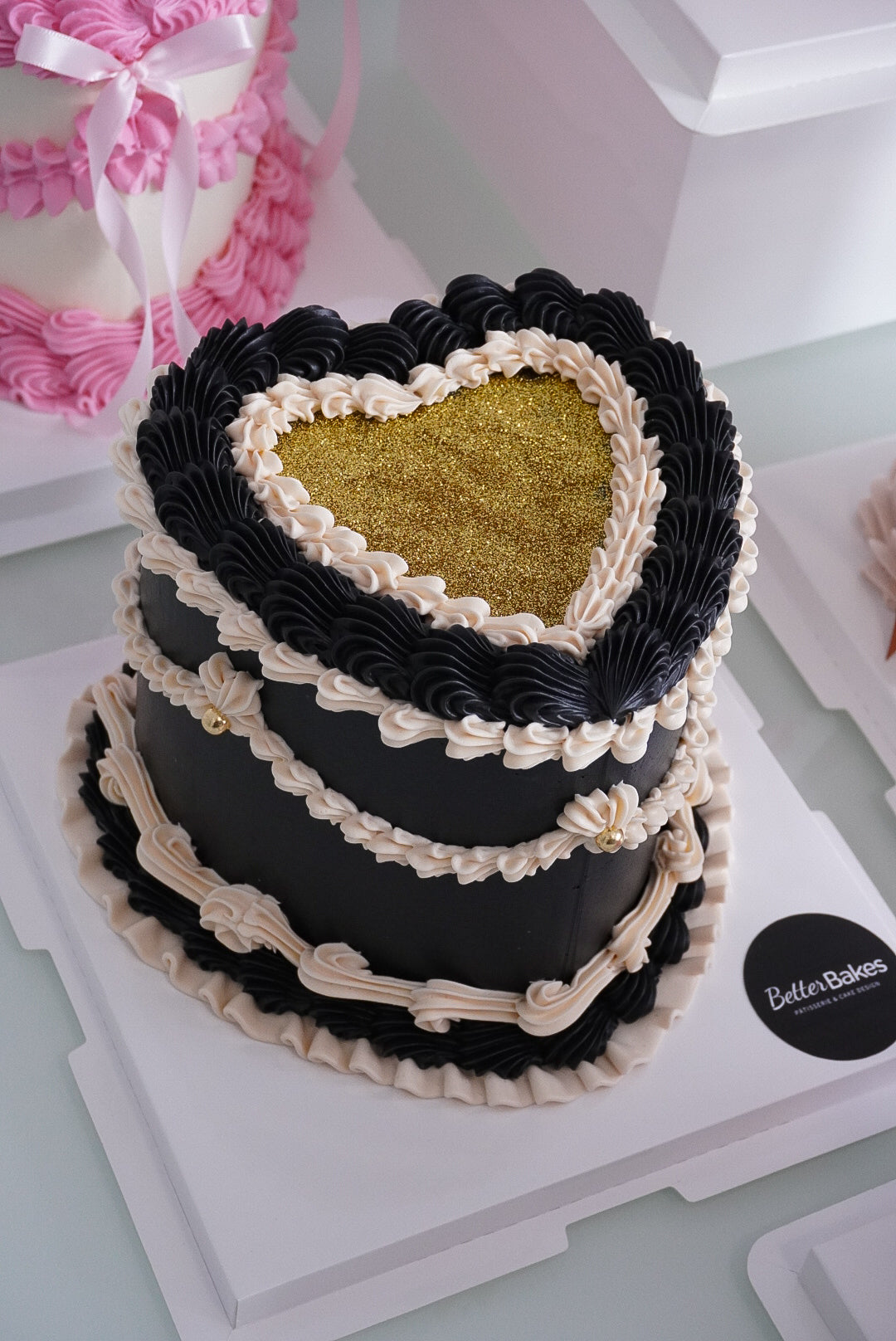 Extra Decorations Custom Heart Cakes