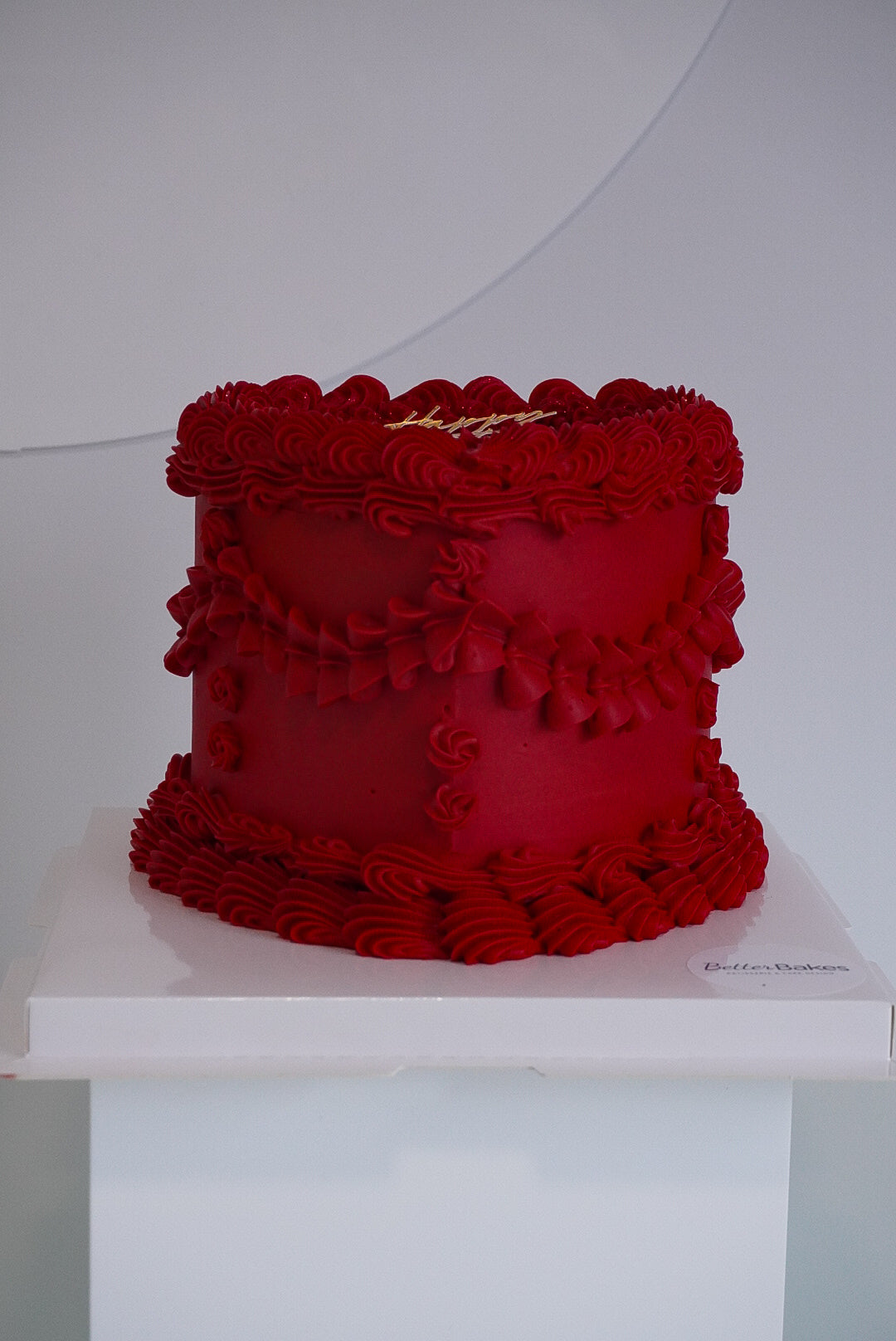 Red Custom Heart Cakes