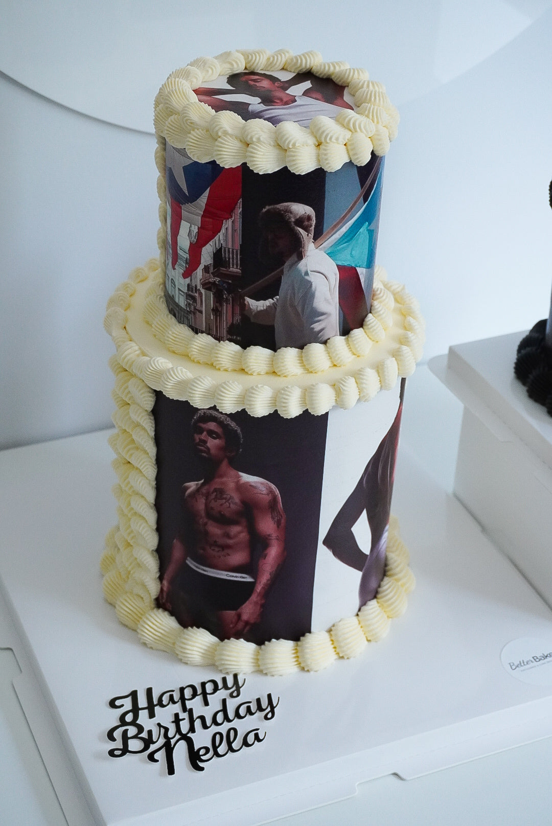 Picture Collage Two Tier Cakes