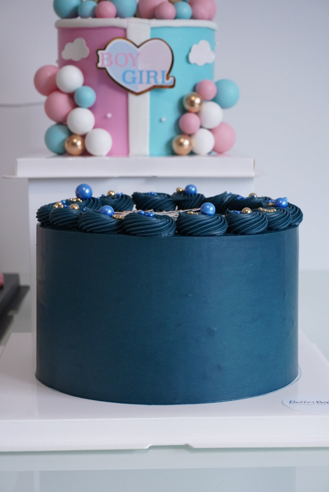 Blue Custom Round Cakes