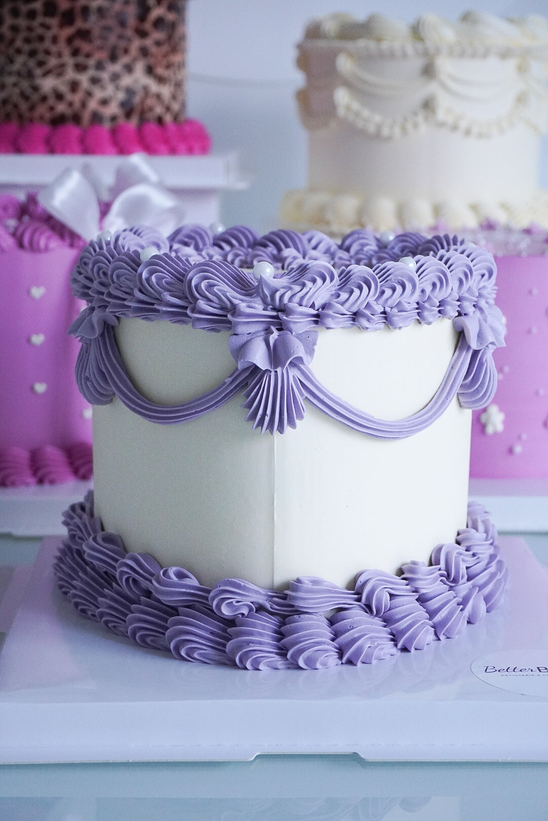 Bi Colour Custom Heart Cakes