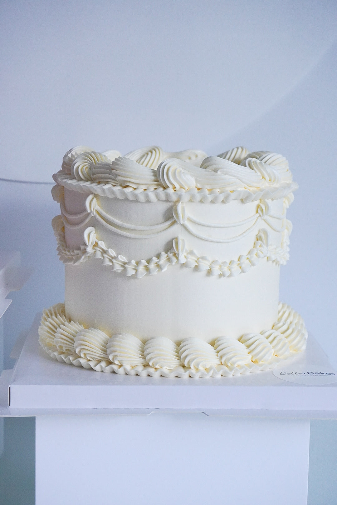White Custom Round Cakes