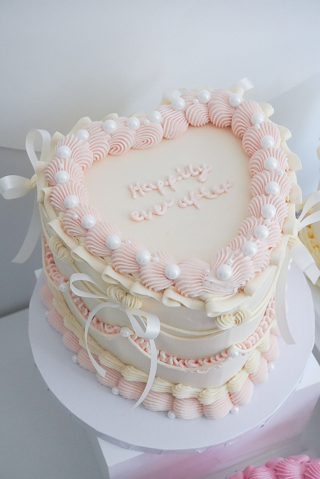 Bi Colour Custom Heart Cakes