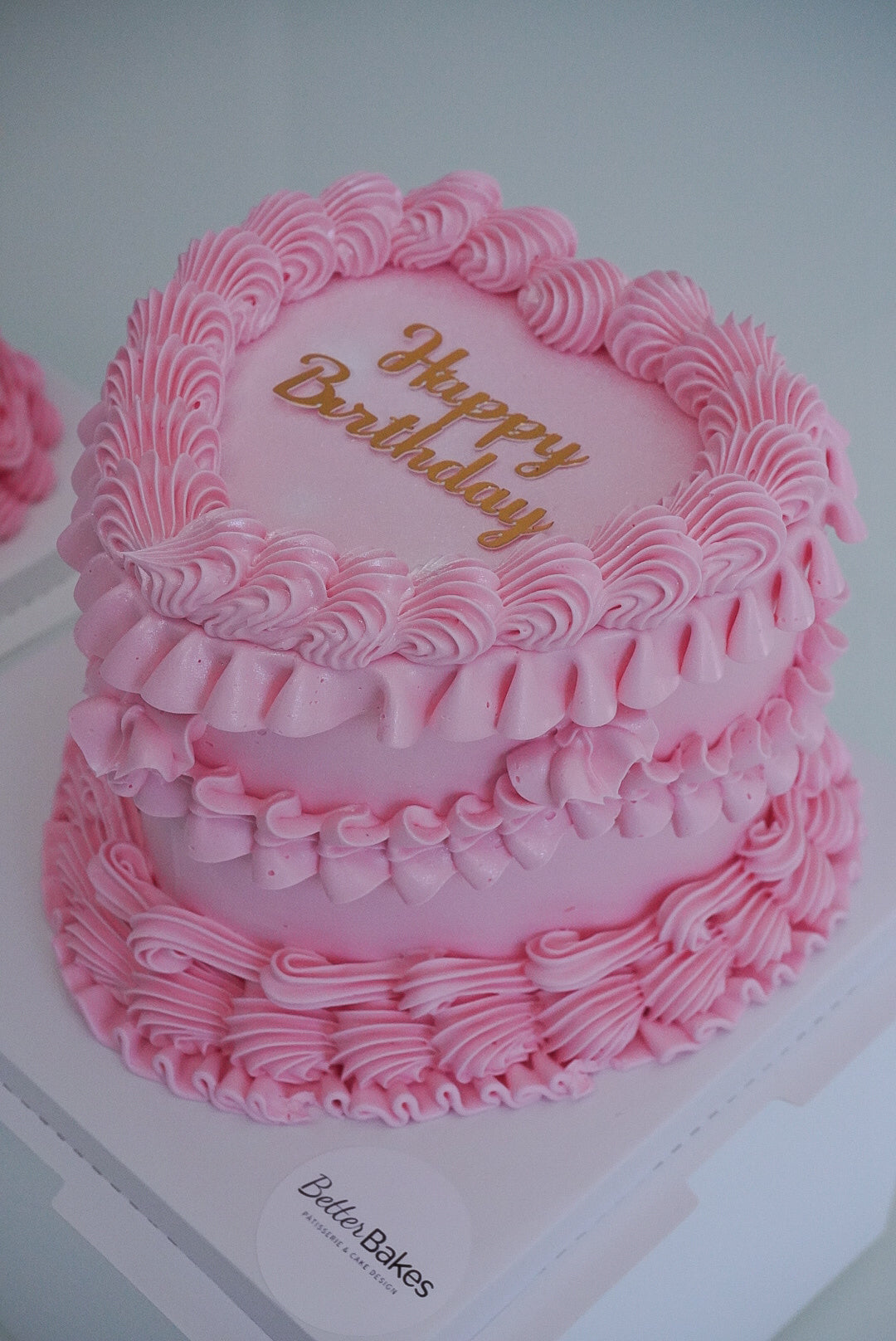 Pink Custom Heart Cakes