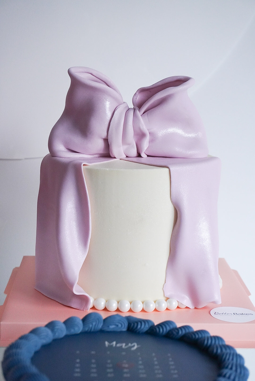 Ribbon Custom Round Cake