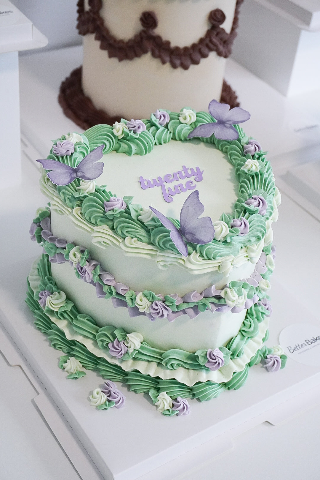 Extra Decorations Custom Heart Cakes