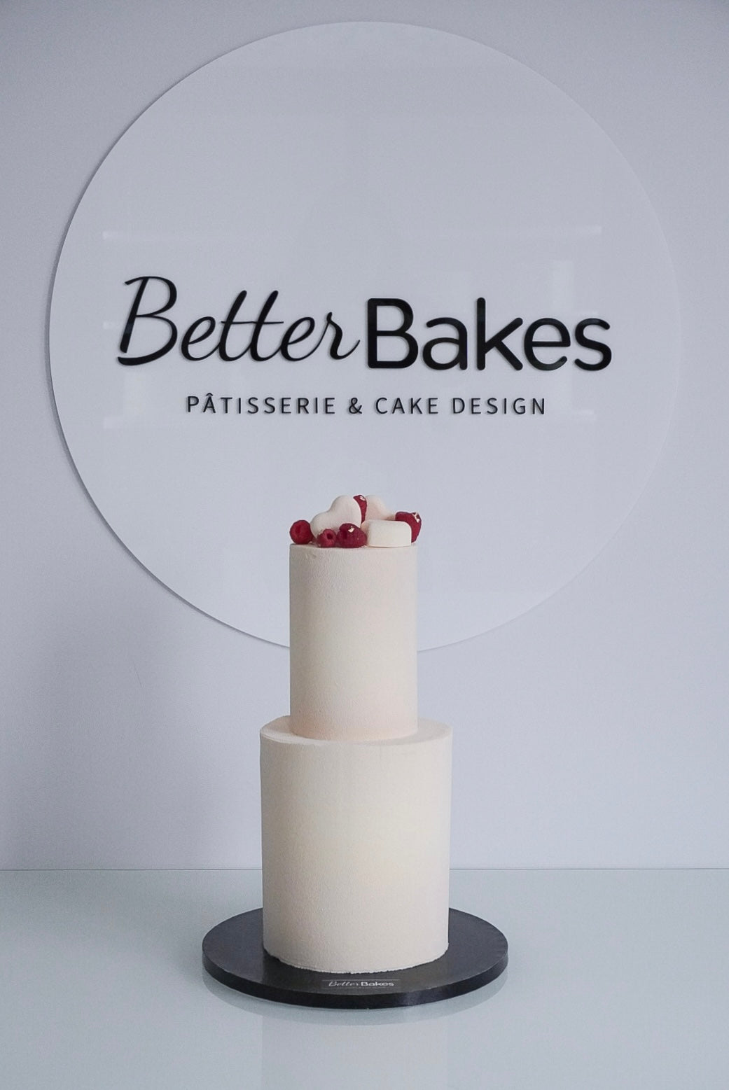 Two Tier Velour Finish Cakes