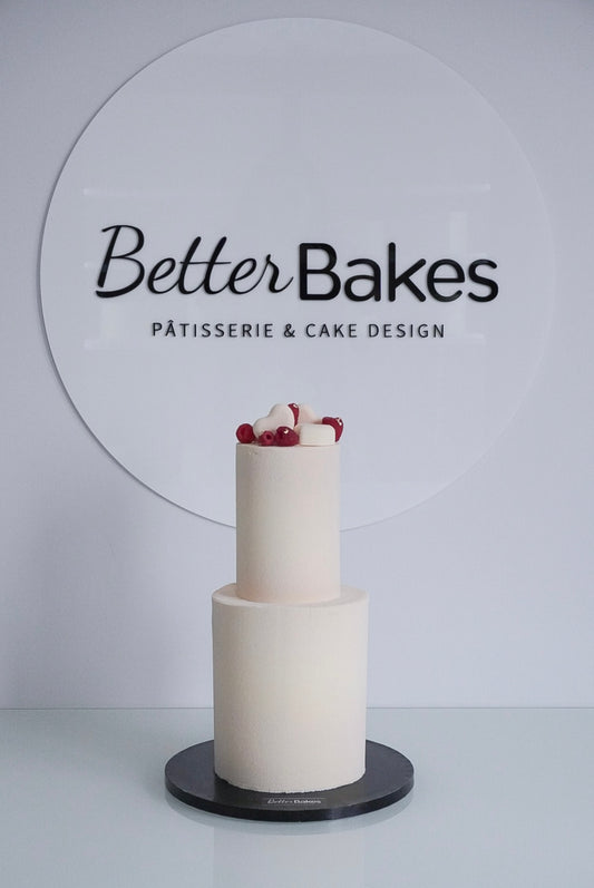 Two Tier Velour Finish Cakes