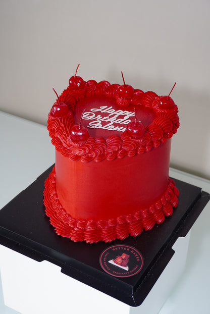 Red Custom Heart Cakes