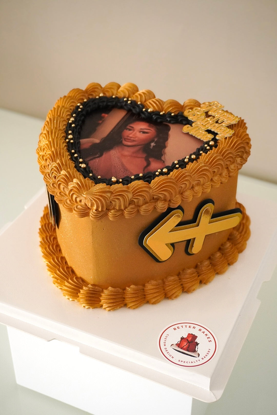 Golden Coated Custom Cakes