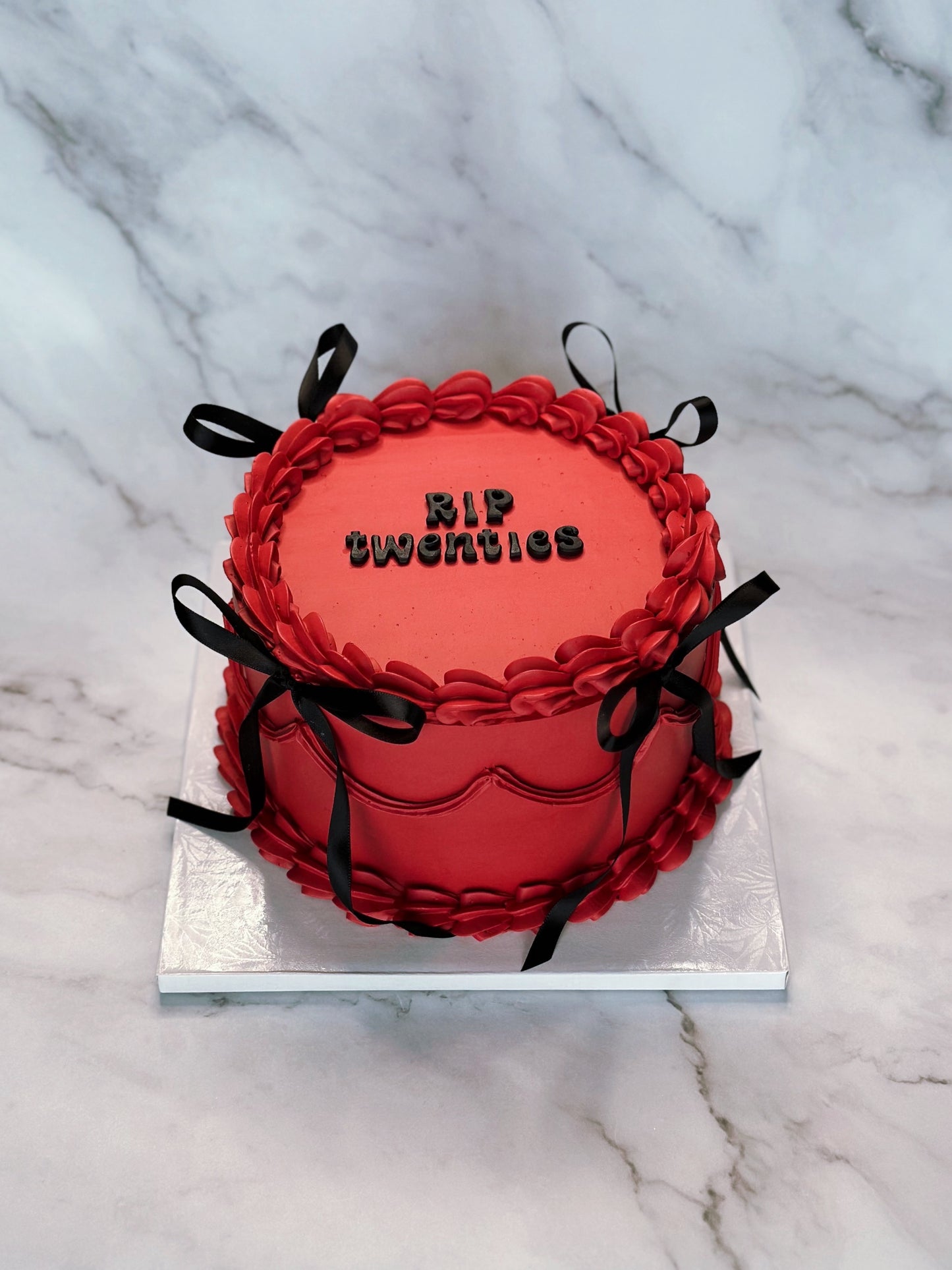 Red Custom Round Cakes