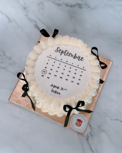 Calendar Custom Round Cakes