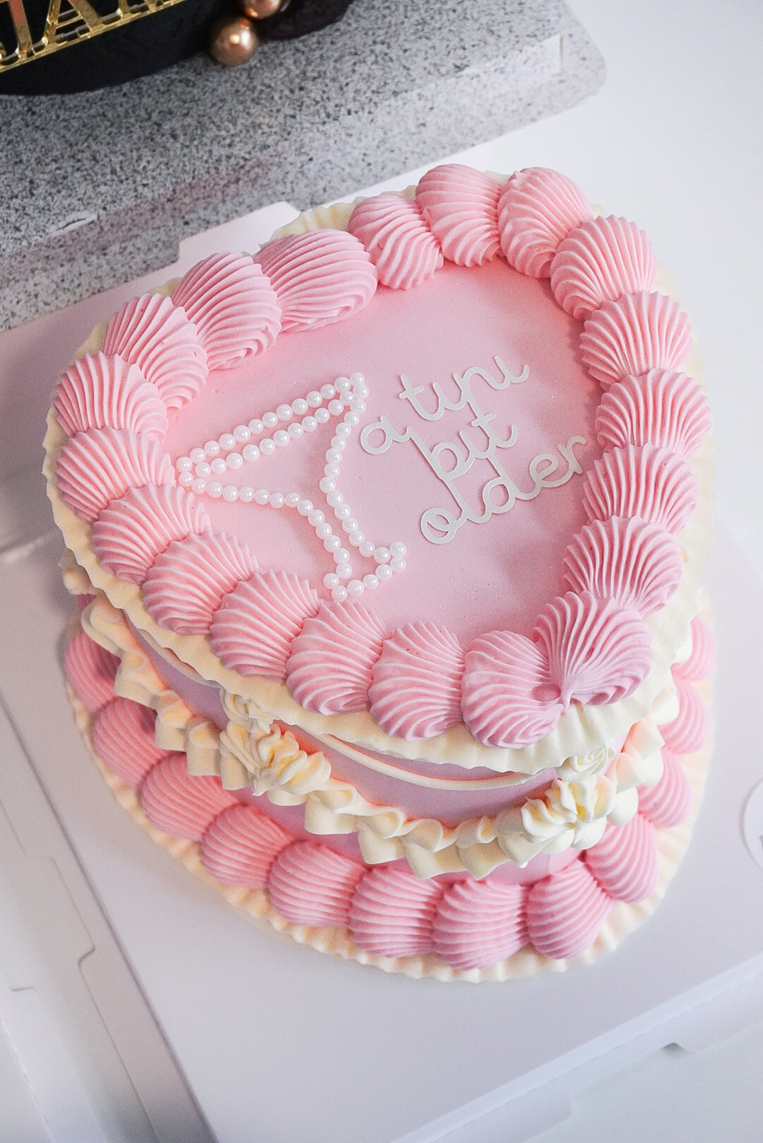 Bi Colour Custom Heart Cakes