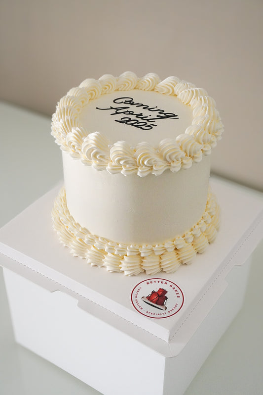 White Custom Round Cakes