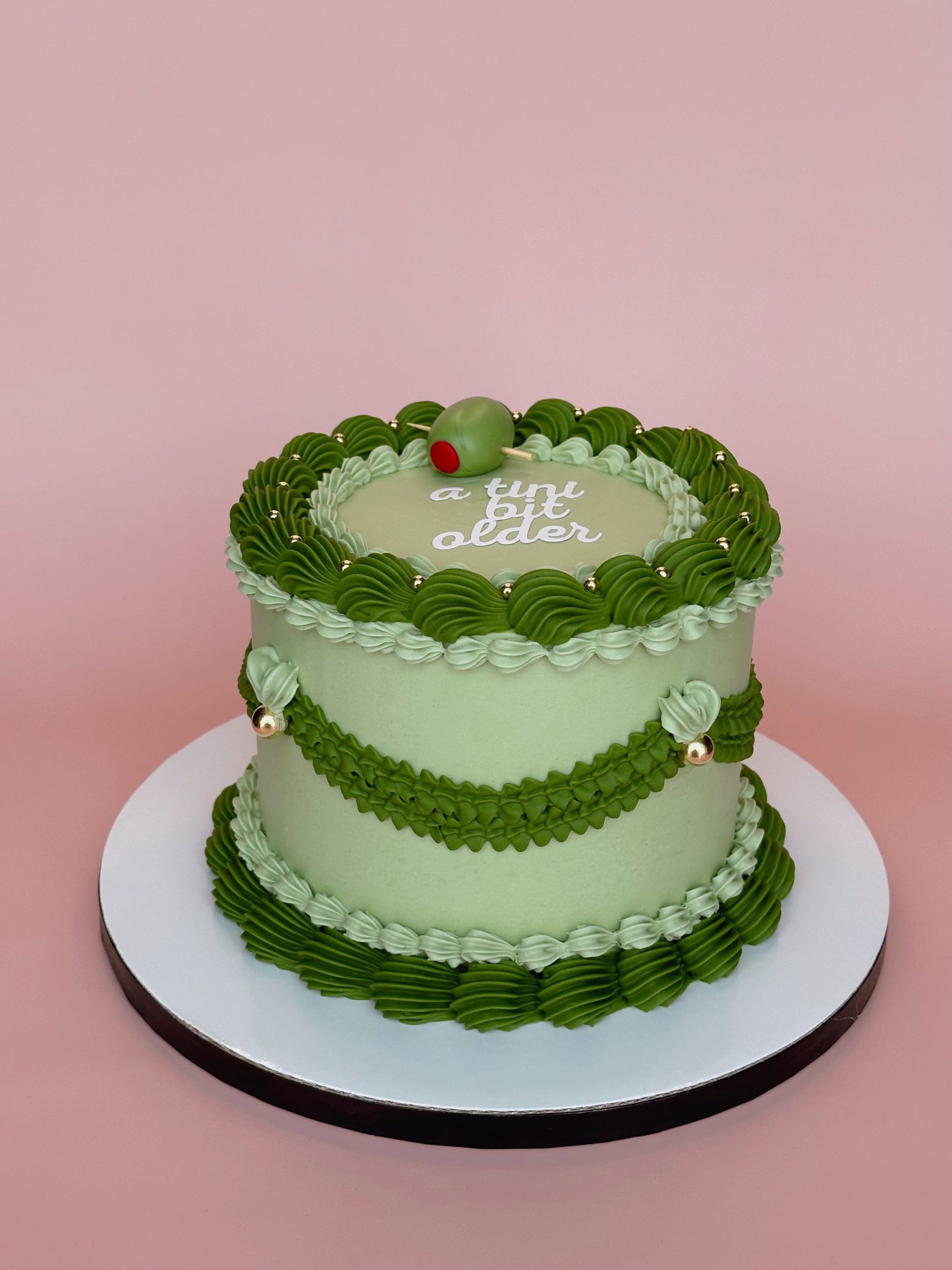 Green Custom Round Cakes