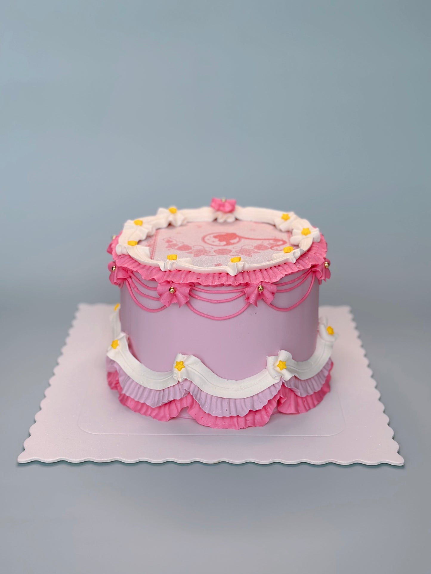 Pink Custom Round Cakes