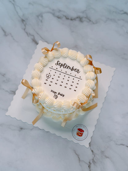 Calendar Custom Round Cakes