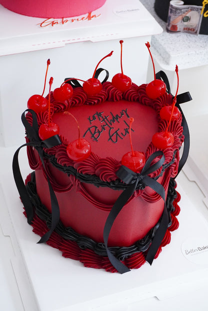 Extra Decorations Custom Heart Cakes