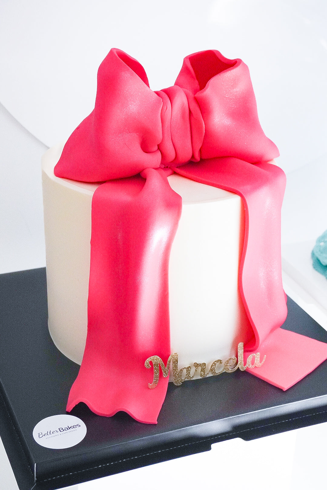 Ribbon Custom Round Cake