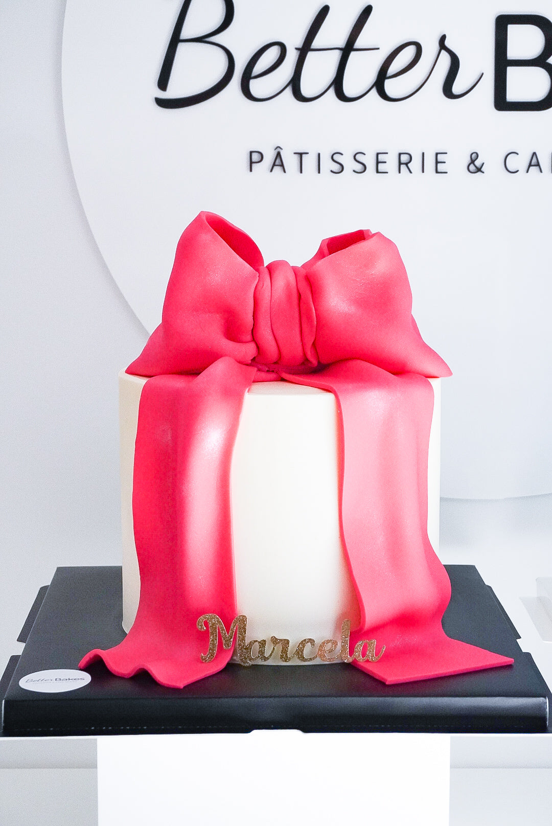 Ribbon Custom Round Cake
