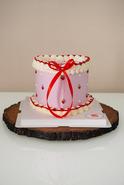 Pink Custom Heart Cakes