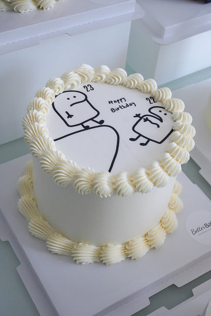 Printed Top Round Cakes