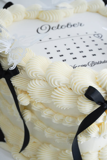 Calendar Custom Heart Cakes