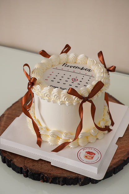 Calendar Custom Round Cakes