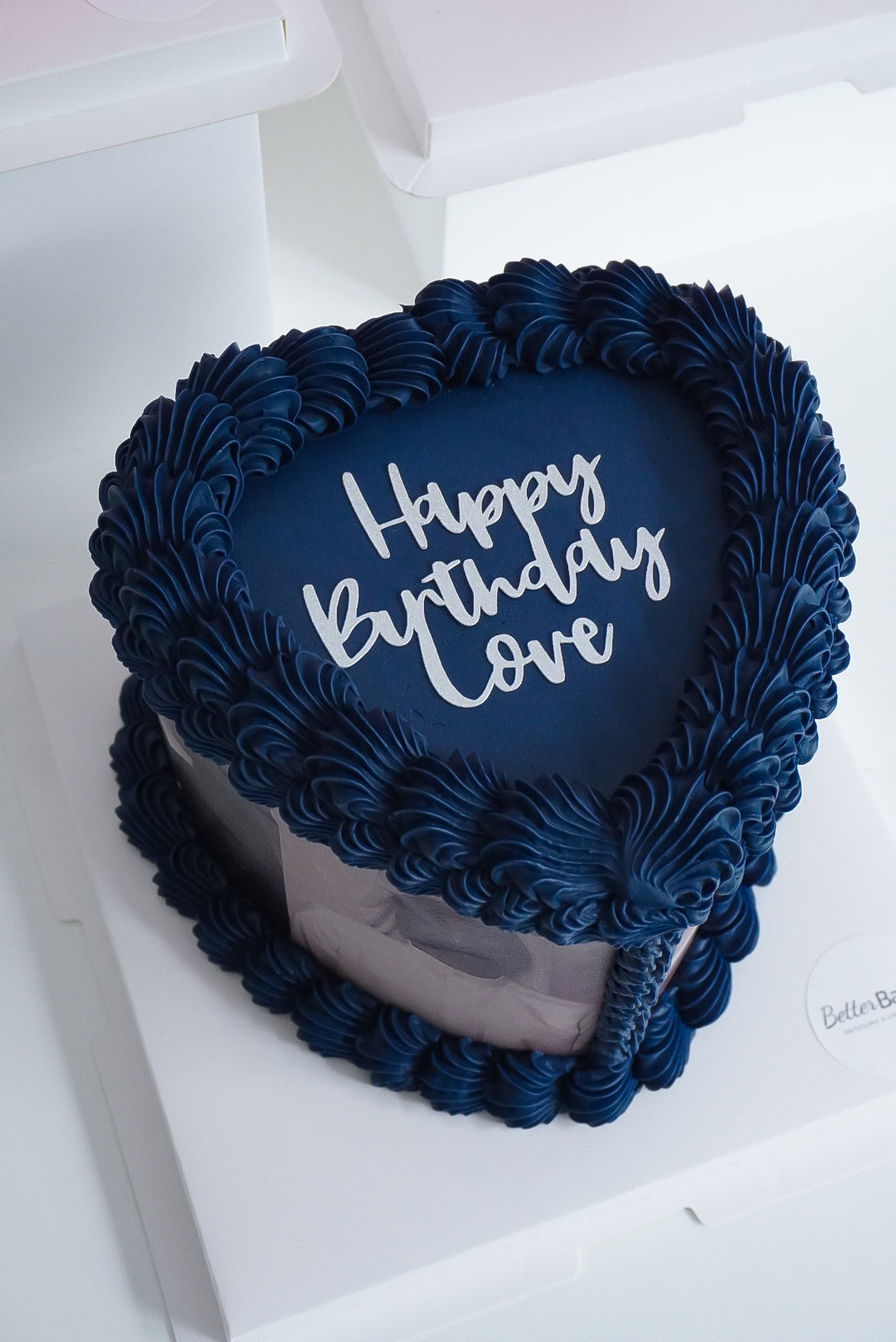 Picture Collage Heart Cake