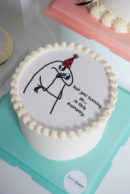 Printed Top Round Cakes