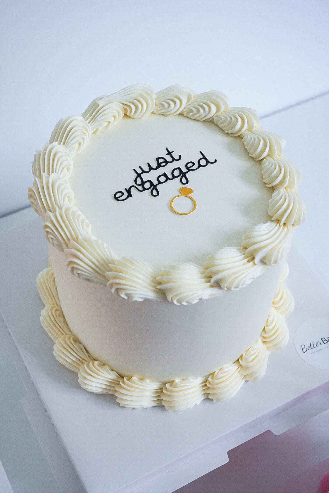 White Custom Round Cakes