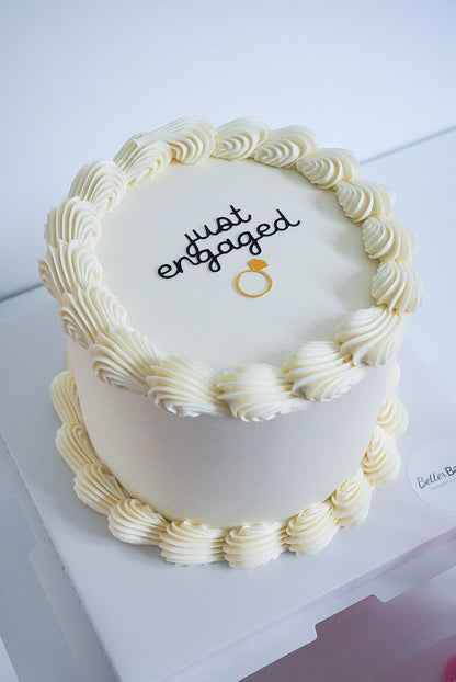 White Custom Round Cakes