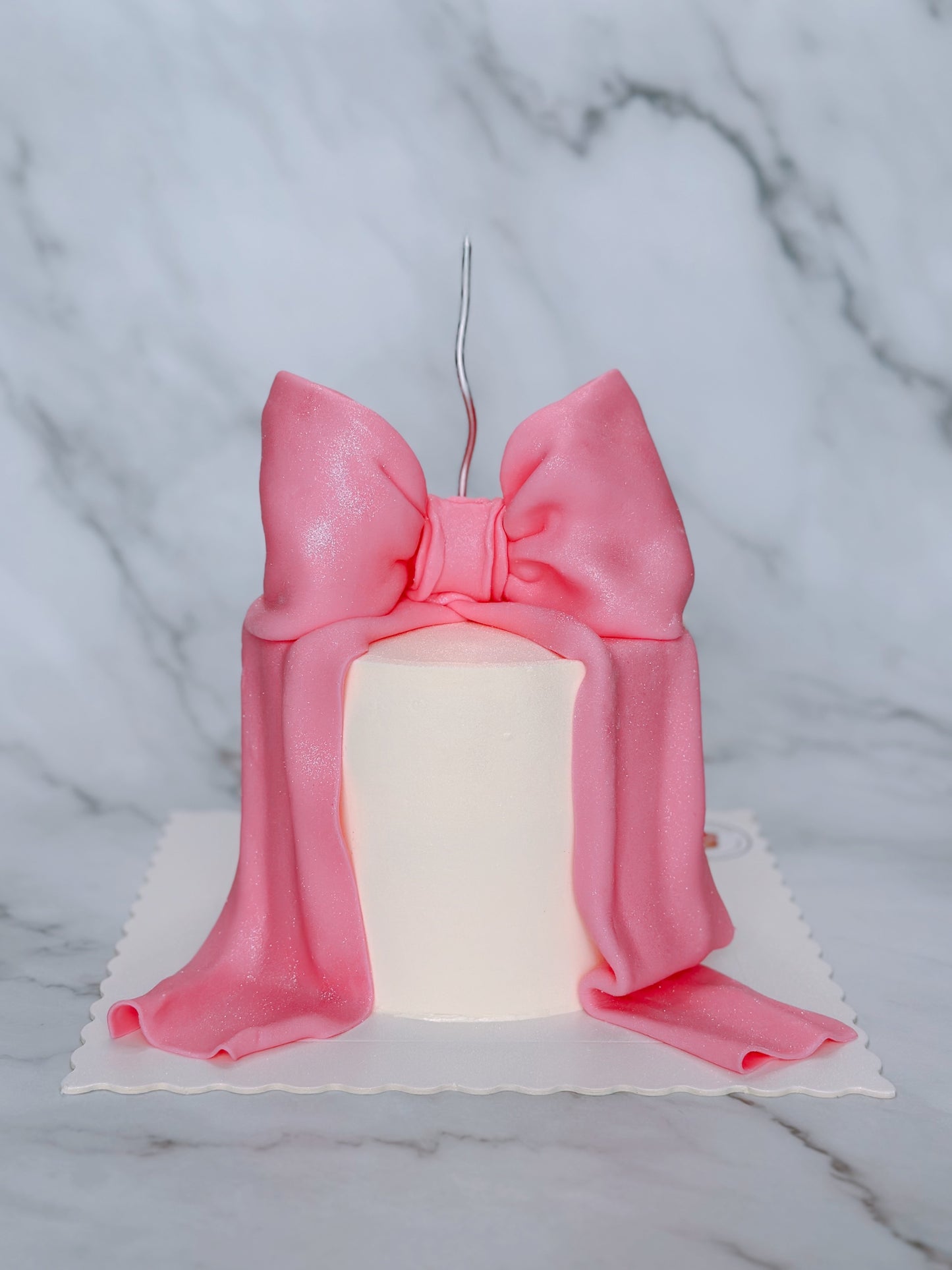 Ribbon Custom Round Cake