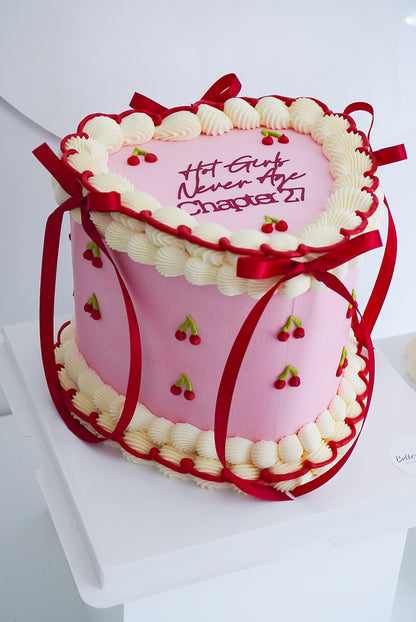 Bi Colour Custom Heart Cakes