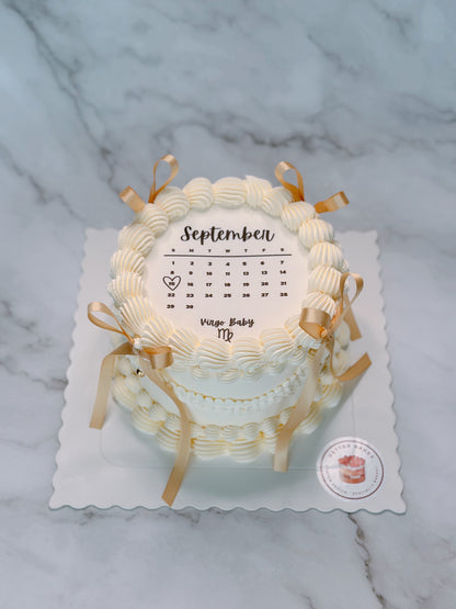 Calendar Custom Round Cakes