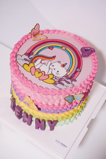 Printed Top Round Cakes