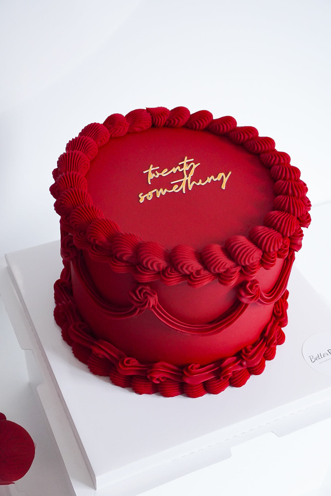 Red Custom Round Cakes