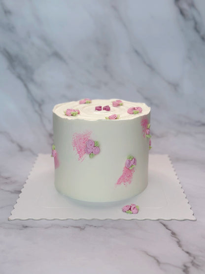 White Custom Round Cakes