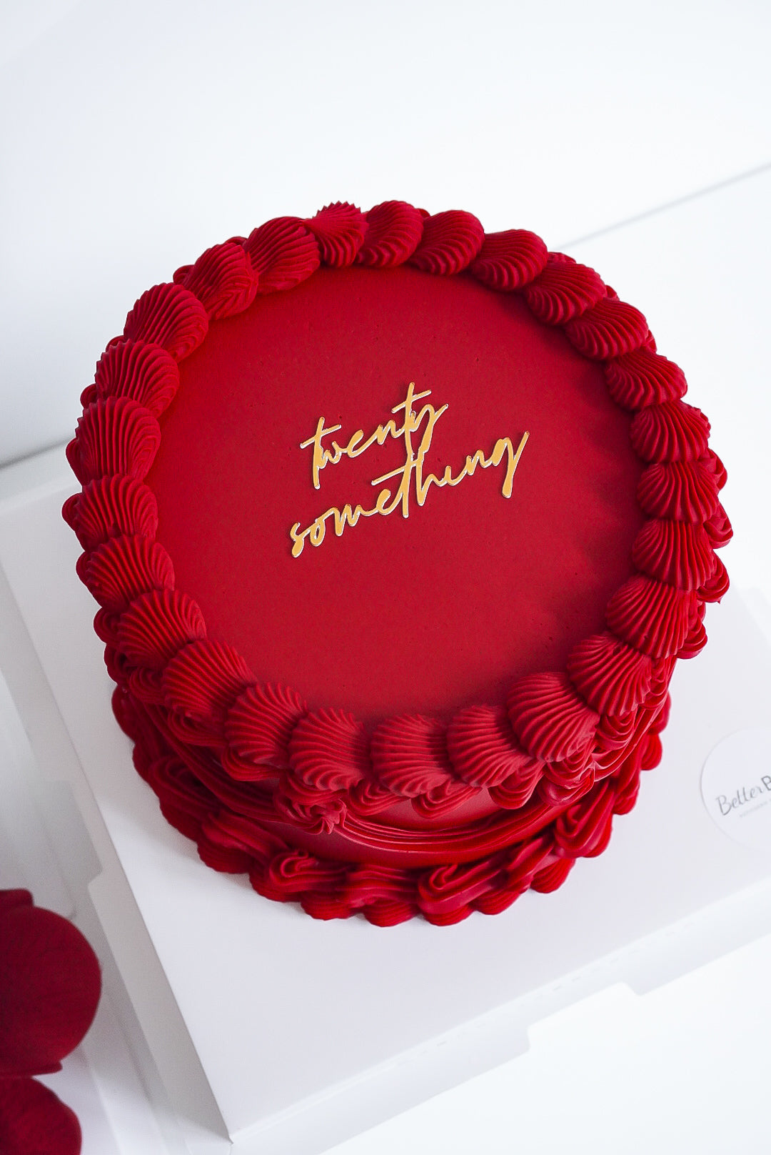 Red Custom Round Cakes