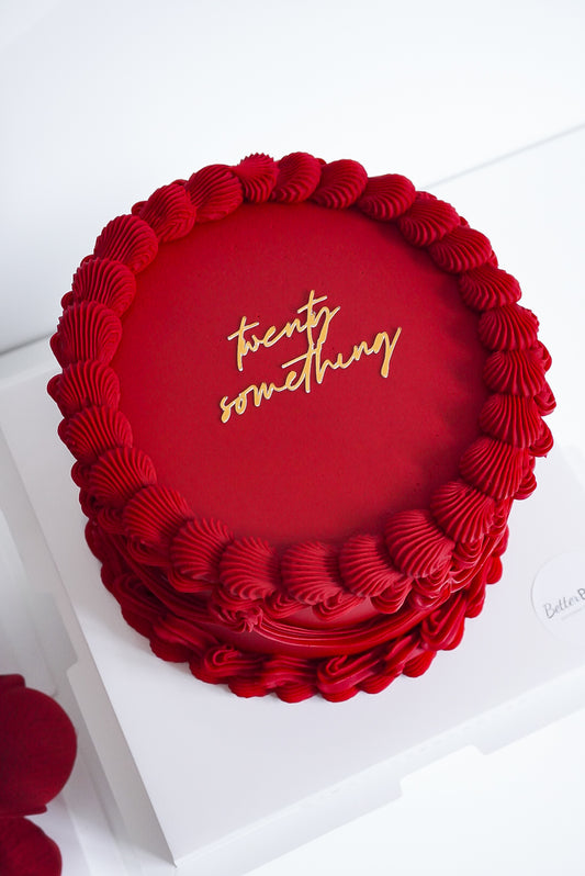 Red Custom Round Cakes