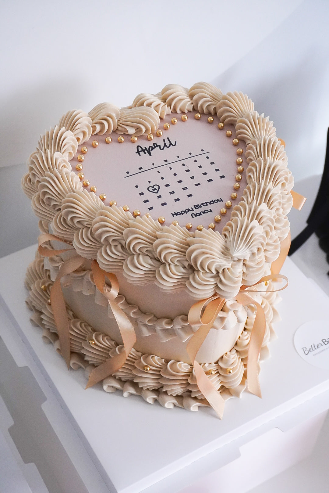 Calendar Custom Heart Cakes