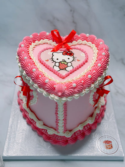 Extra Decorations Custom Heart Cakes