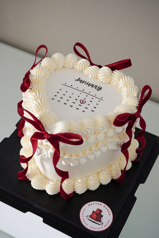 Calendar Custom Heart Cakes