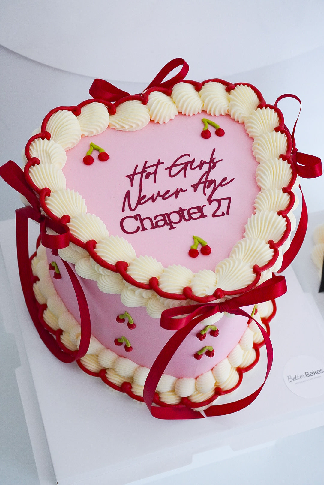 Bi Colour Custom Heart Cakes